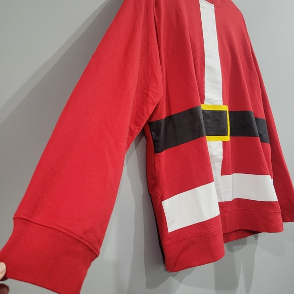Red Santa Hoodie with Belt Design - Picture 2 of 9
